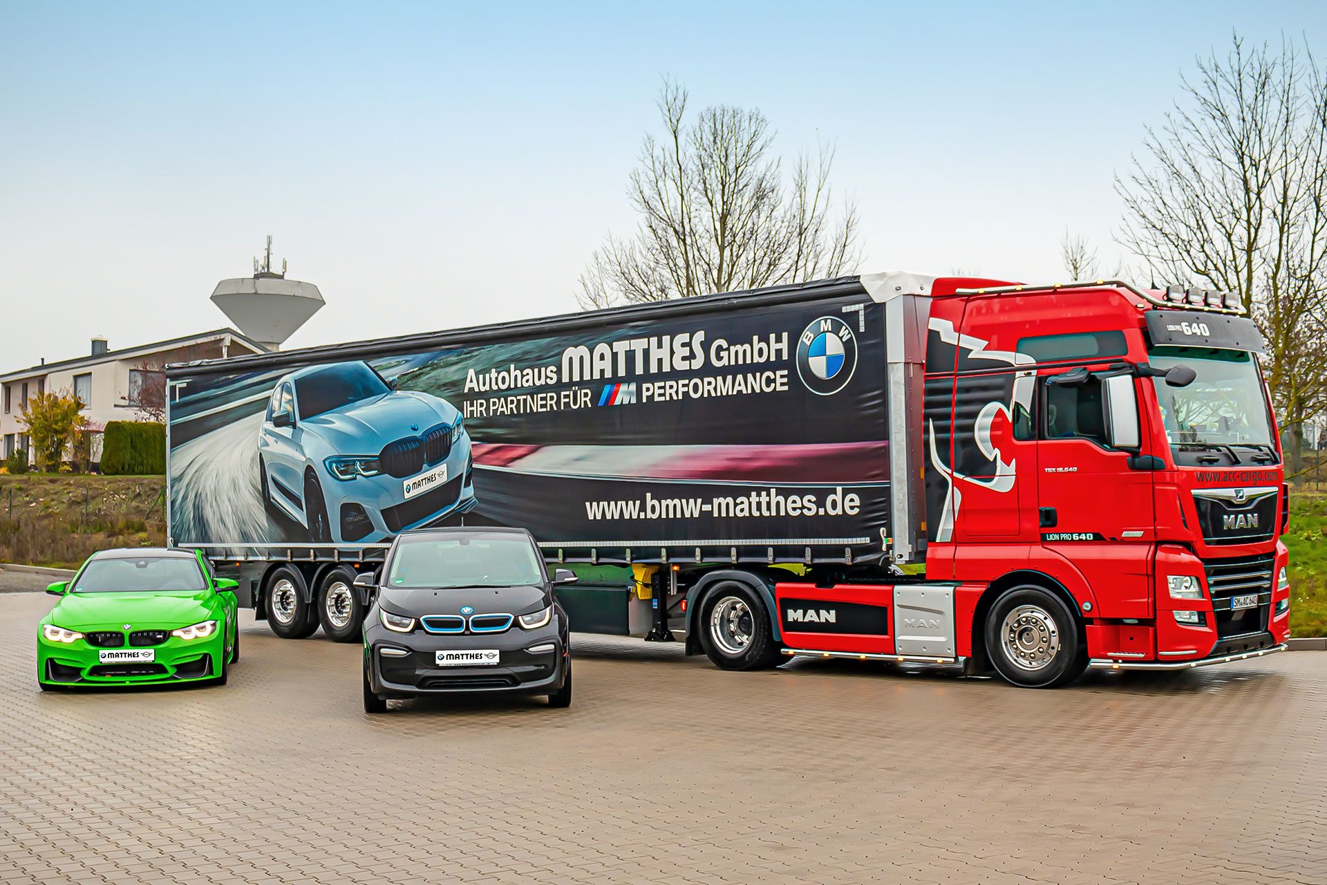 Mit Performance zuverlässig ans Ziel - Neuer LKW-Trailer in Zusammenarbeit mit dem BMW Autohaus Matthes